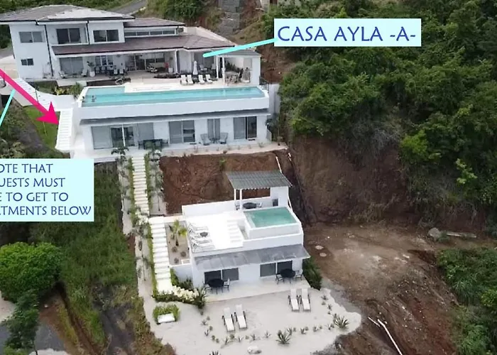 Сasa de vacaciones Casa Ayla A - Stunning 5br Ocean View House & Infinity Pool In Flamingo